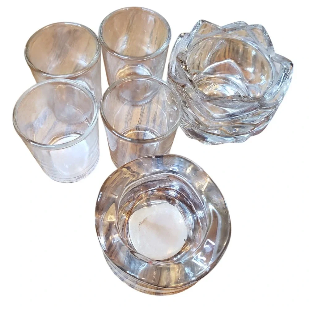 Longaberger 1989 Basket Bundle Designspirations London Candle Glass Votive‎ Set